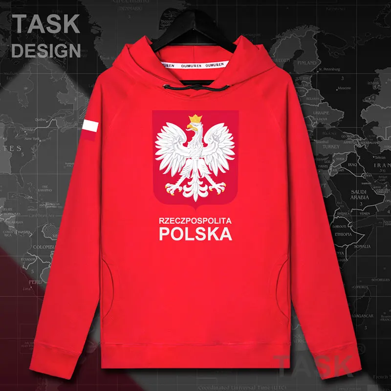 Polska con cappuccio Pullover Polonia Poland Varsavia