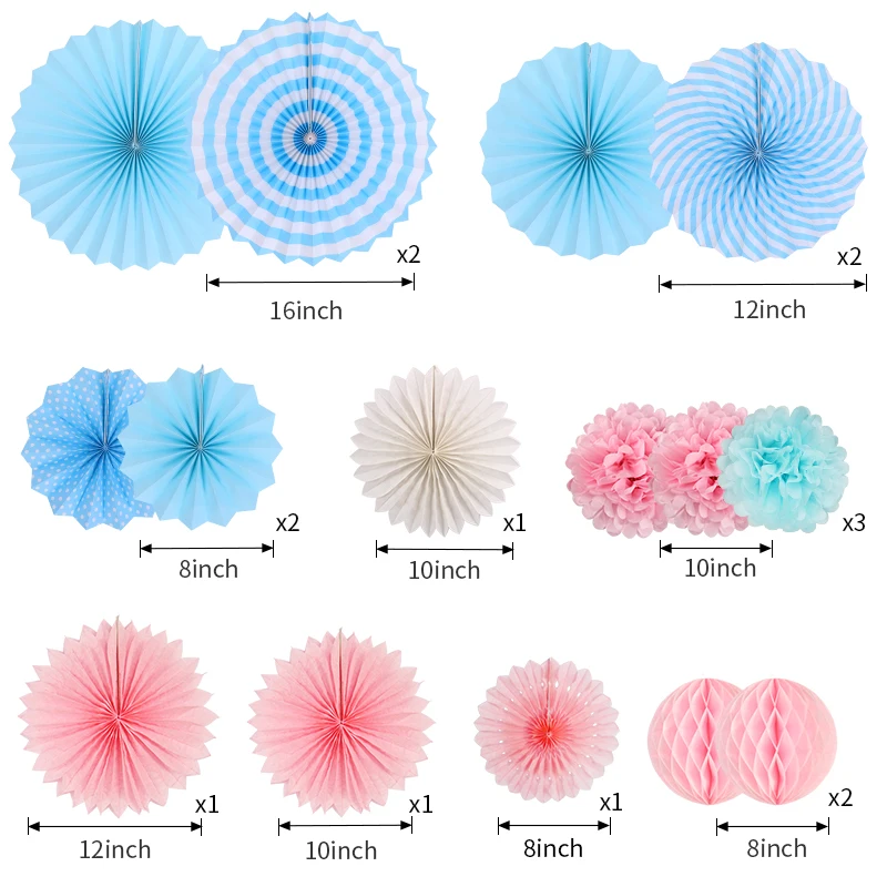 Zilue висящие украшения для вечеринки набор папиросная бумага веер бумага помпоны цветы для дня рождения девичник офисные вечерние украшения
