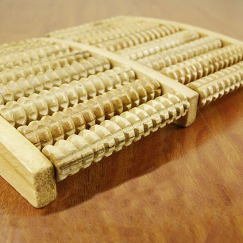 Wooden Foot Massage device eight row foot massage equipment massage wheel Factory direct supply