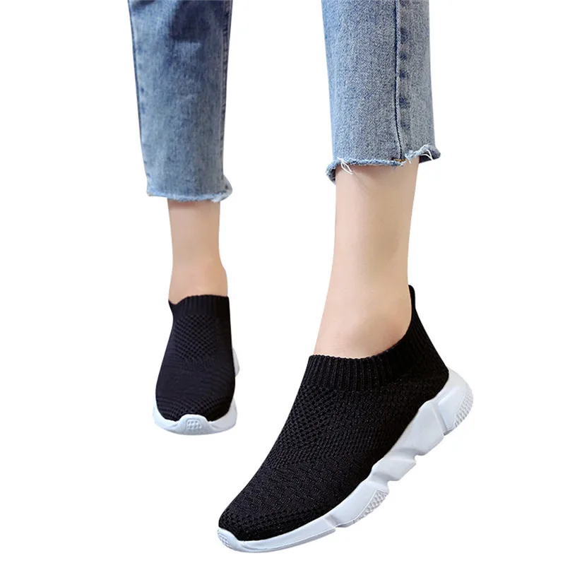 2018 New Outdoors adults trainers Running Shoes woman sock footwear sport athletic unisex breathable Mesh female Sneakers #2a (7)