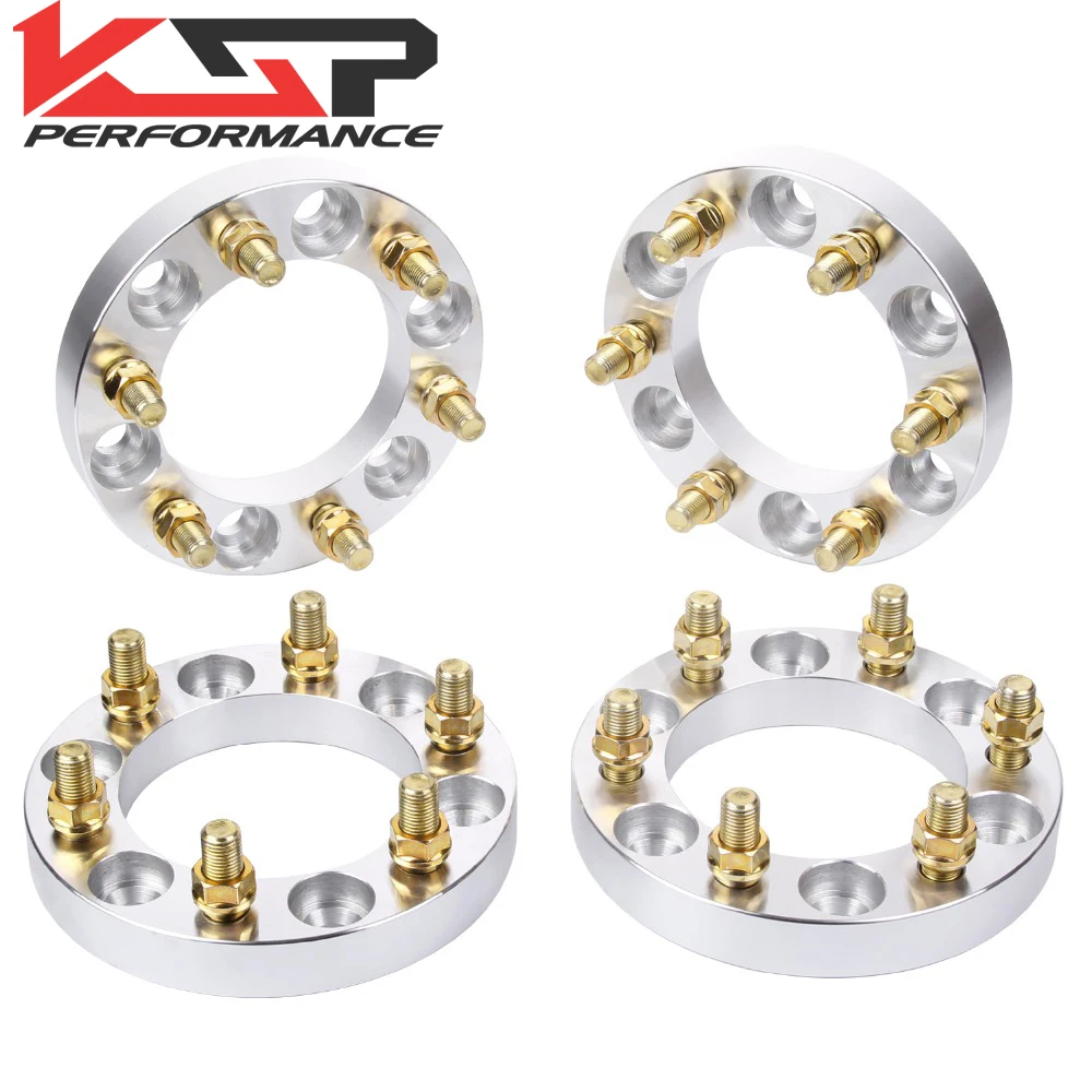 1.25" 6x5.5 Wheel Spacers (4-Pack) For Chevy/GMC Trucks & SUVs | 78.1mm Bore, M14x1.5 Studs