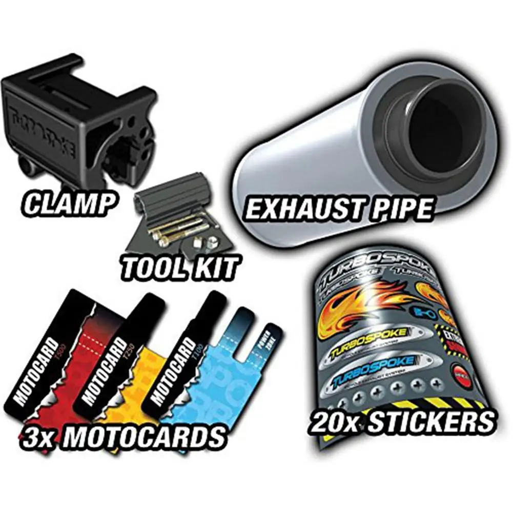 Kids Children Bicycle Bike Bell Exhaust System With BONUS Motorcycle Refill 3-Pack Bicycle Horn Bmx Mtb Cycling Accessories