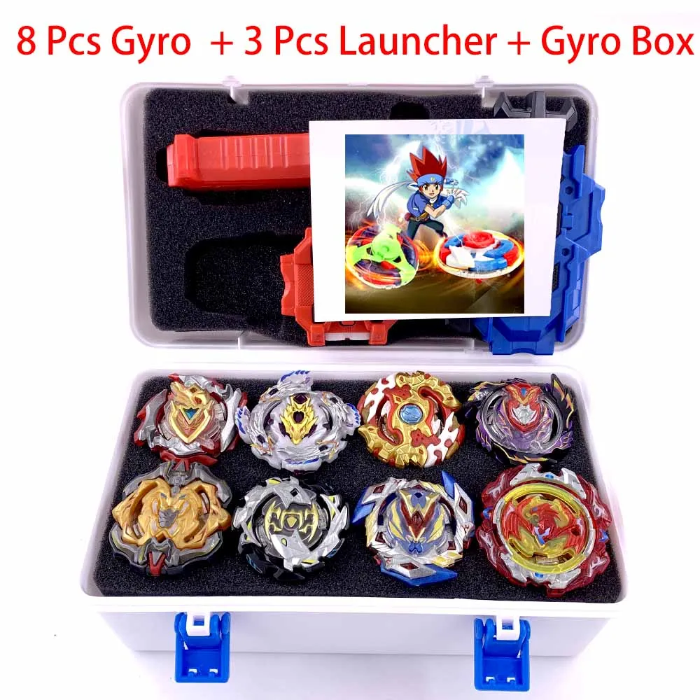 Топ Beyblade Burst Bey Blade игрушка из металла Funsion Bayblade набор коробка для хранения с ручкой пусковая пластиковая коробка игрушки для детей - Цвет: SNH-PT-17