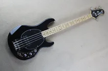 Top Quality Black Music Man Ernie Ball Sting Ray 4 String Electric Bass Guitar Free Shipping