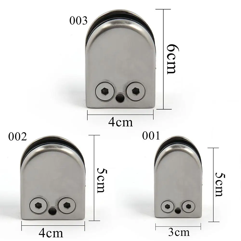 Стеклянный зажим из нержавеющей стали зажим плоский кронштейн для балюстрады 6-12 мм стеклянный держатель