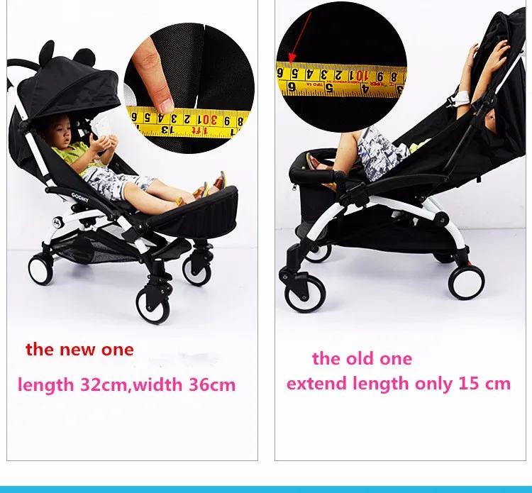 Аксессуары для детских колясок 32 см подставка для ног Feett расширитель спальный мешок для Детское yoya, Babyzen YOYO коляски Коляска