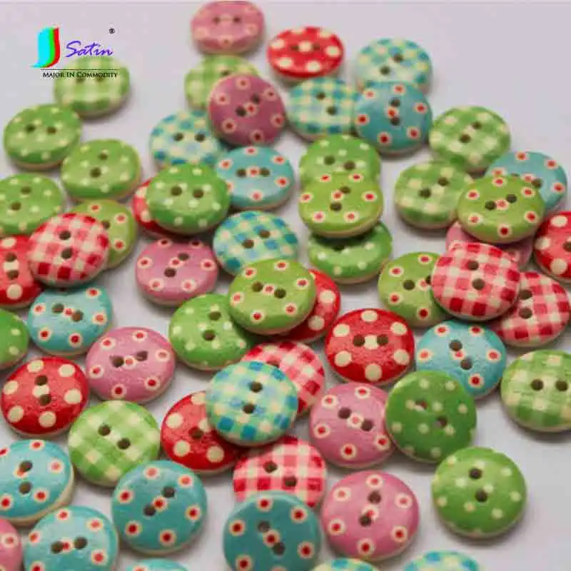 Wholesale 100pcs Round Wooden Button,Baby Clothes,Shirt,Diy Button