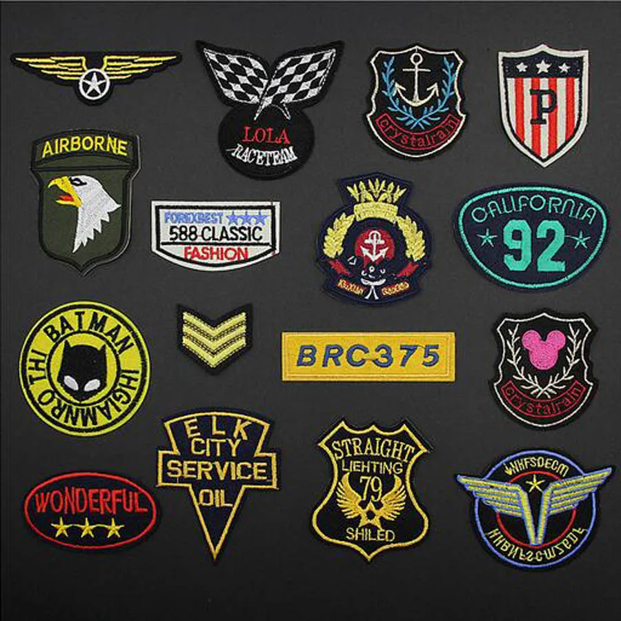 

Fabric Embroidered Eagle Badge Patch Cap Clothes Stickers Bag Sew Iron On Applique DIY Apparel Sewing Clothing Accessories BU55