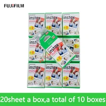 Original Fuji 200 Sheets White Film 200 Photo Paper Snapshot Album Instant for Fujifilm Instax Mini