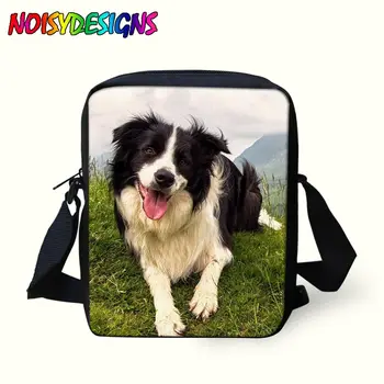 

Children School Bags Border Collie Printed Cross body Shoulder Bags for Kids Boys Girls Dropshipping Mini Messebger Bag Kids