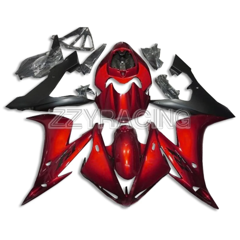 Инъекционные Обтекатели для Yamaha YZF R1 2004 2005 2006 панели ABS пластик YZF1000 04 05 06 полный корпус работы темно-красные чехлы корпуса