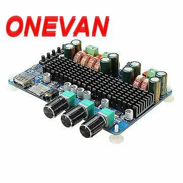 ONEVAN SW HF41 TPA3116 CH2.1 цифровой усилитель плата беспроводной Bluetooth USB TF Аудио звука