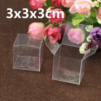 

50pcs/lot Clear PVC new Box Macaron Packaging Kraft Paper Boxes Jewelry Cake Gift box