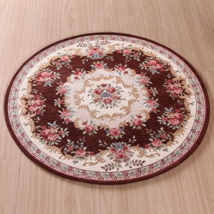 Круглый ковры цветочный пол коврики Нескользящие S чайного стола европейский стиль S для гостиная