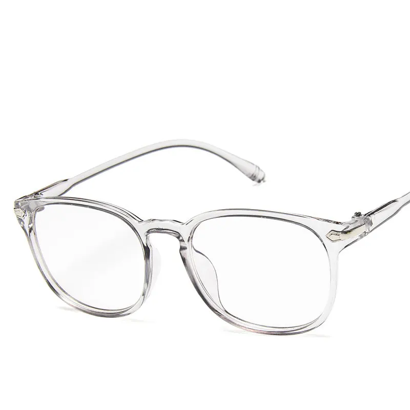 Новые модные очки в стиле ретро прозрачные цветные легкие удобные мужские и женские зеркальные многоцветные высококачественные дизайнерские - Цвет оправы: Transparent gray