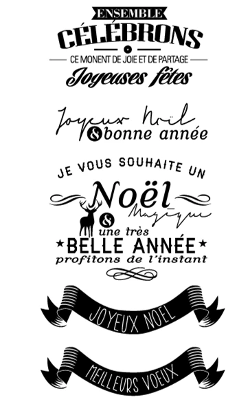 

French Clear Stamp for Scrapbooking Transparent Silicone Rubber DIY Photo Album Decor 013