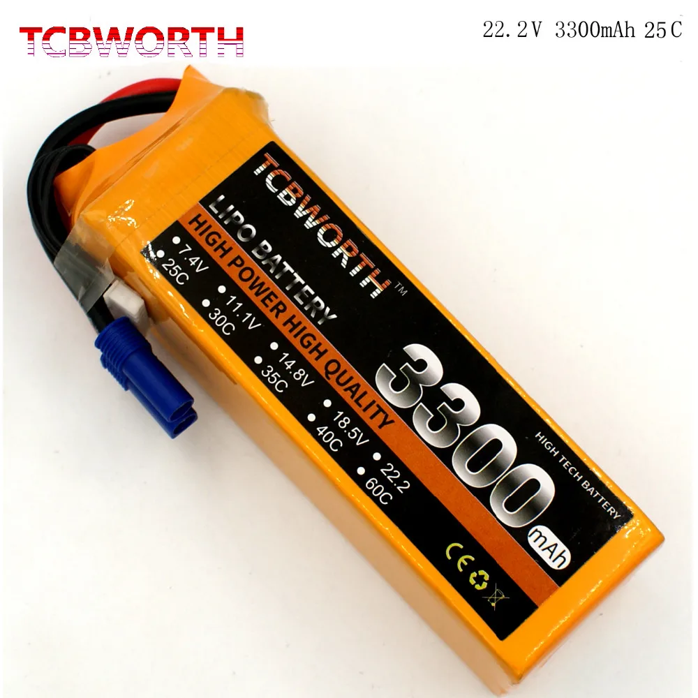 TCBWORTH 6S 22.2V 3300mAh 25C RC Airplane LiPo battery For RC Helicopter Quadrotor Drone Car boat Truck Li-ion battery TCBWORTH 6S 22.2V 3300mAh 25C RC Airplane LiPo battery For RC Helicopter Quadrotor Drone Car boat Truck Li-ion battery