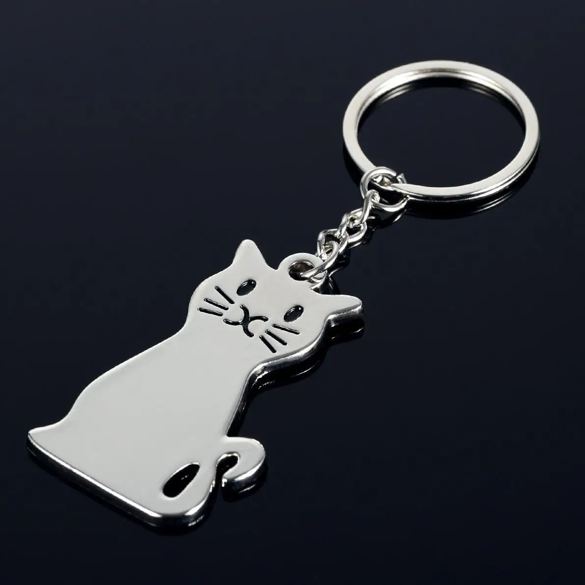 Charm Cute Metal Cats Animal Key Chain Car Keychain Pendant Handbags