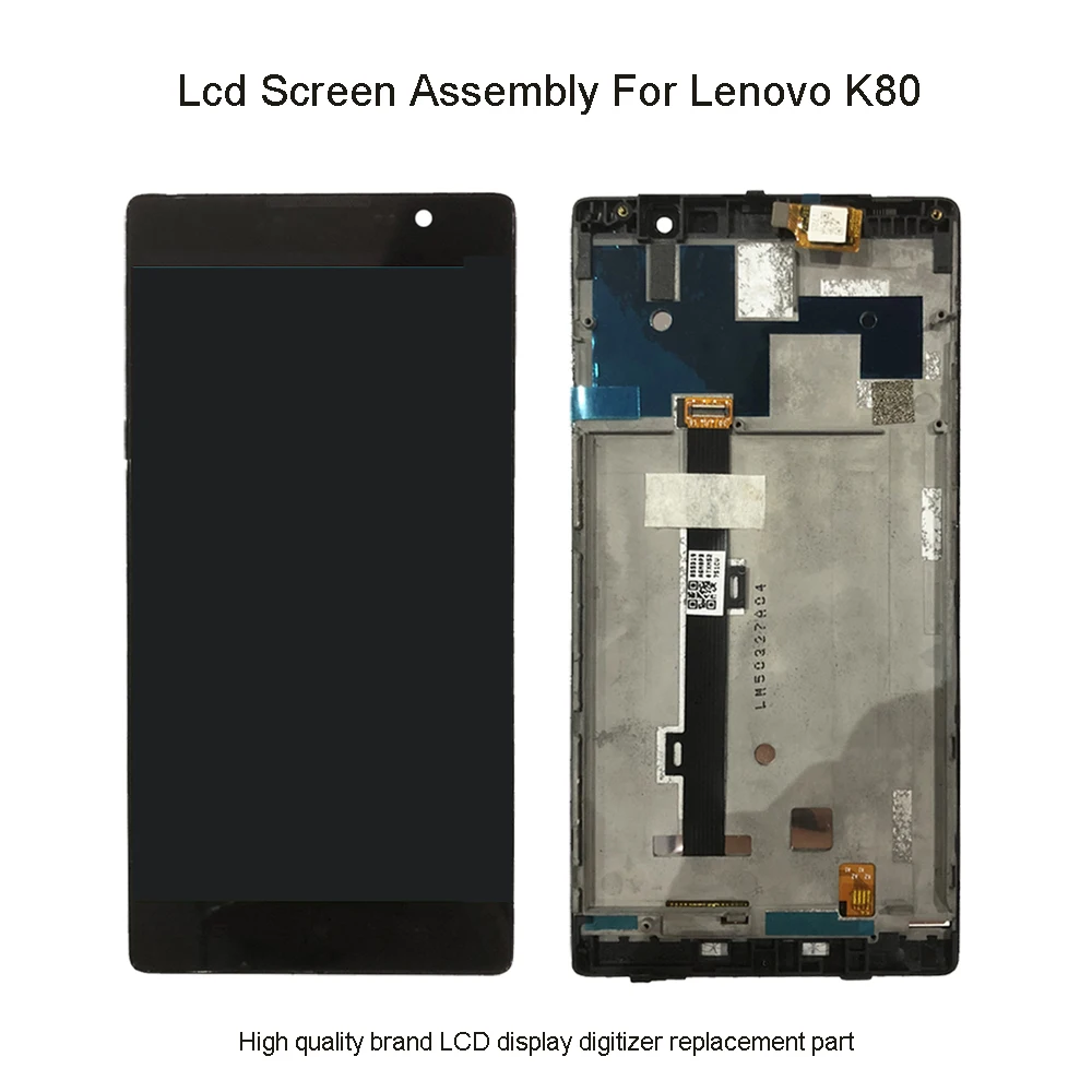 Качественный ЖК-дисплей для Lenovo K80 K80M кодирующий преобразователь сенсорного