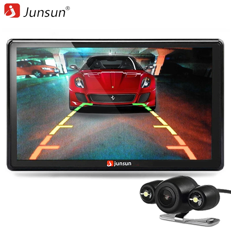 Junsun 7 inch Car GPS Navigator Bluetooth with Rear view font b Camera b font MP3
