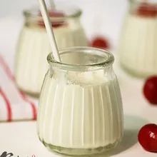 120 шт/партия Мини Стеклянная бутылка с пластиковой крышкой 100 мл маленький пудинг DIY йогурт для сока Молока бутылка для хранения