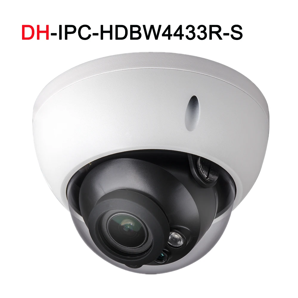 

Free shipping IPC-HDBW4433R-S Dahua CCTV IP camera 4MP network Dome POE H265 H264 IK10 IP67 with SD slot