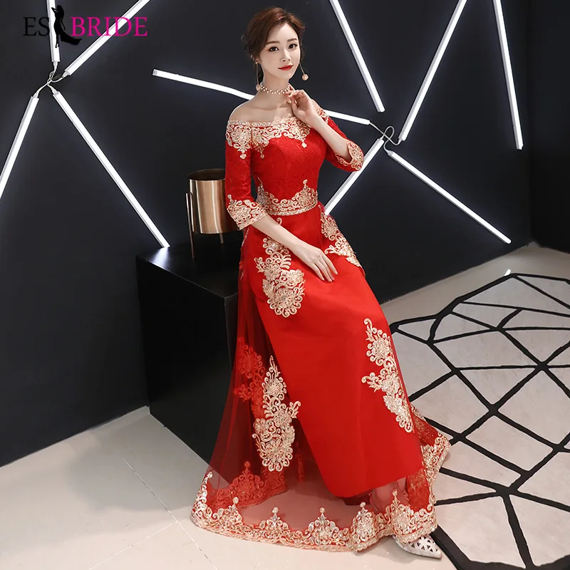 Gorgeous Red Evening Dresses Long 2019 New Arrival Short Sleeve Lace Party Dresses Elegant Graduation Dresses Plus Size ES1006 Gorgeous Red Evening Dresses Long 2019 New Arrival Short Sleeve Lace Party Dresses Elegant Graduation Dresses Plus Size ES1006