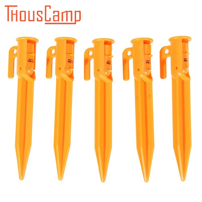LED Light Tent Pegs Stake Illuminated Camping Trip Survival Night