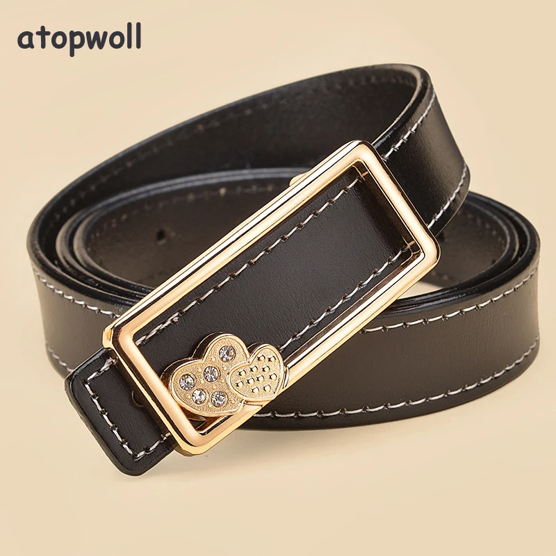 

Fashion Belt buckle women 2019 Genuine leather belts for women High Quality Second layer cowskin strap for jeans Lady waistband