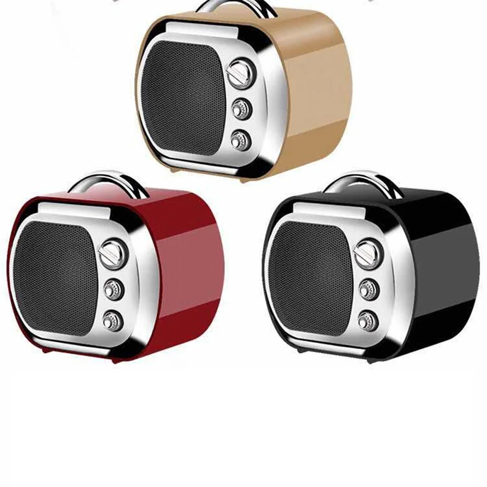 Мини Bluetooth динамик Ретро ТВ стиль портативный для открытого воздуха громкой