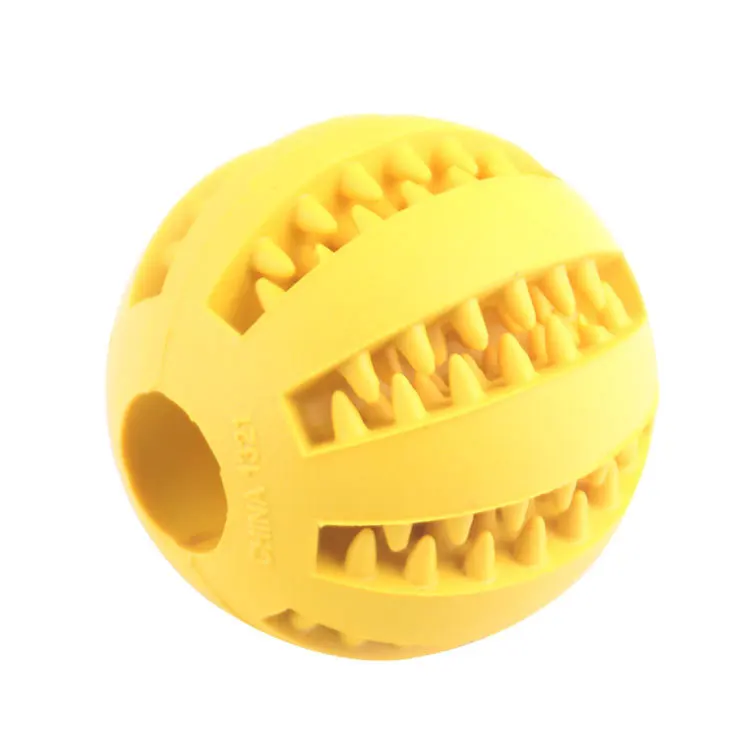 Домашнее животное игрушка для прорезывания зубов мяч арбуз резиновая игрушка собака молярная мяч укус чистые зубы утечки Еда мячик для жевания кошка игрушка-жевалка для собак