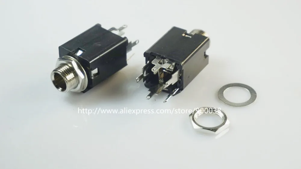 50pcs palic 90 Degree Jack 3 5 mm Headphone Plug Right Angle 4 Pole Stereo Audio Jack Connector for Cable Adapter