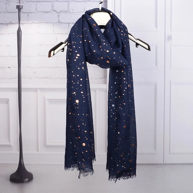 

Geometric metallic foil print long scarf Chevron zigzag heart raindrop triangle head wrap shawl cover silver gold pink grey blue