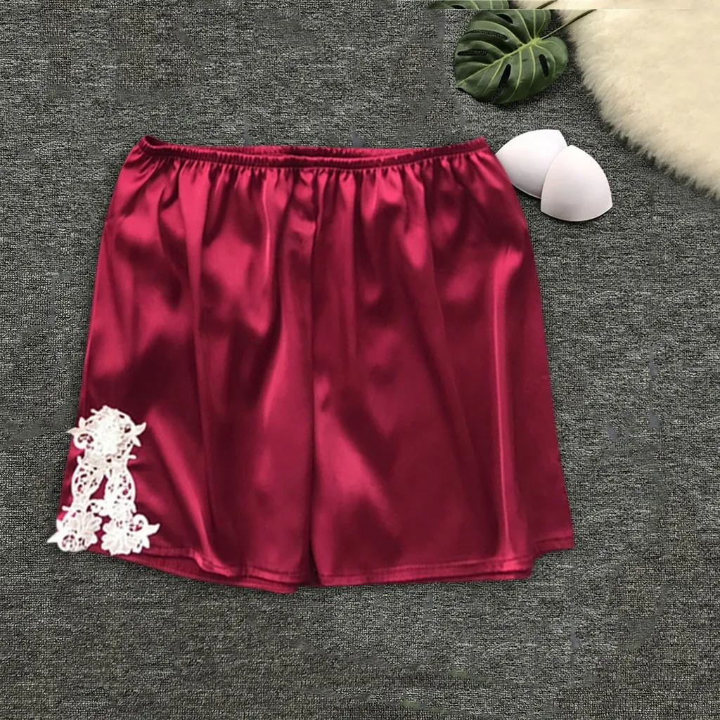 Новинка, модные женские короткие кружевные пижамные штаны, удобные ...