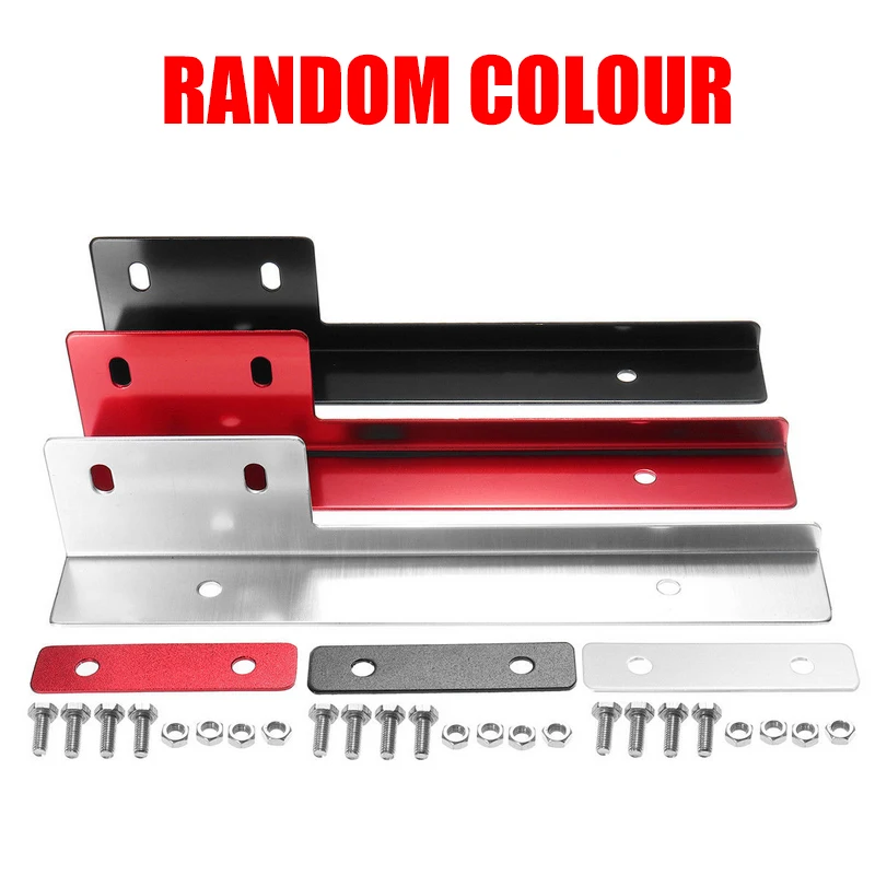 Universal Aluminum Front License Plate Mounting Relocate Bracket Holder Bar