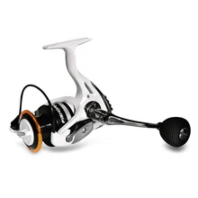 FISHDROPS 12+ 1BB спиннинговая Рыболовная катушка HB1000-HB7000 серии металлические колеса Катушки для рыб 5,5/5,1/4,7: 1 с тормозом из углеродного волокна