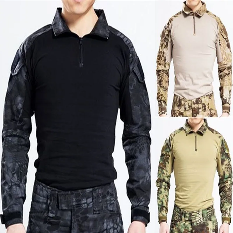 

Usmc Frog II tactical military camouflage combat trousers shirts Airsoft Games Hunting Tops