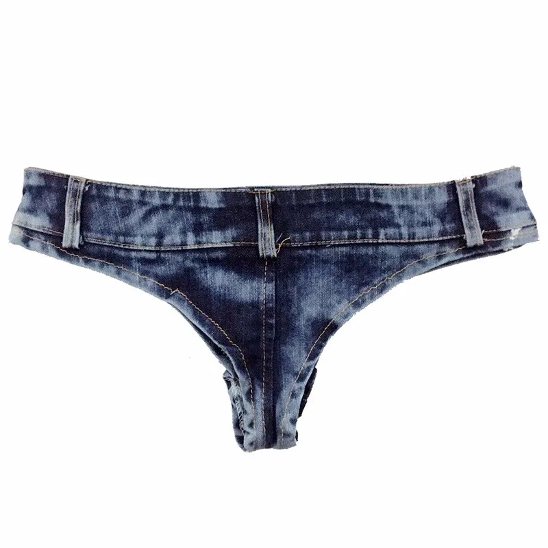 2018 г. Новые пикантные Джинсы для женщин Мини Джинсовые шорты High-Cut Bikini горячей Жан Короткие двойной кнопка с низкой посадкой талии Шорты для