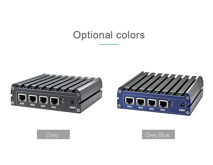 Безвентиляторный промышленный Мини компьютер J1900 процессор 4* lan 2* USB 2* Порты дисплея