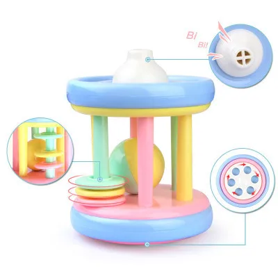 Новорожденный 0-12 Mnoths Прорезыватель для зубов, игрушки для малышей, пластмассовый Колокольчик для рукопожатия, прекрасный Колокольчик для рукопожатия, детские погремушки игрушки
