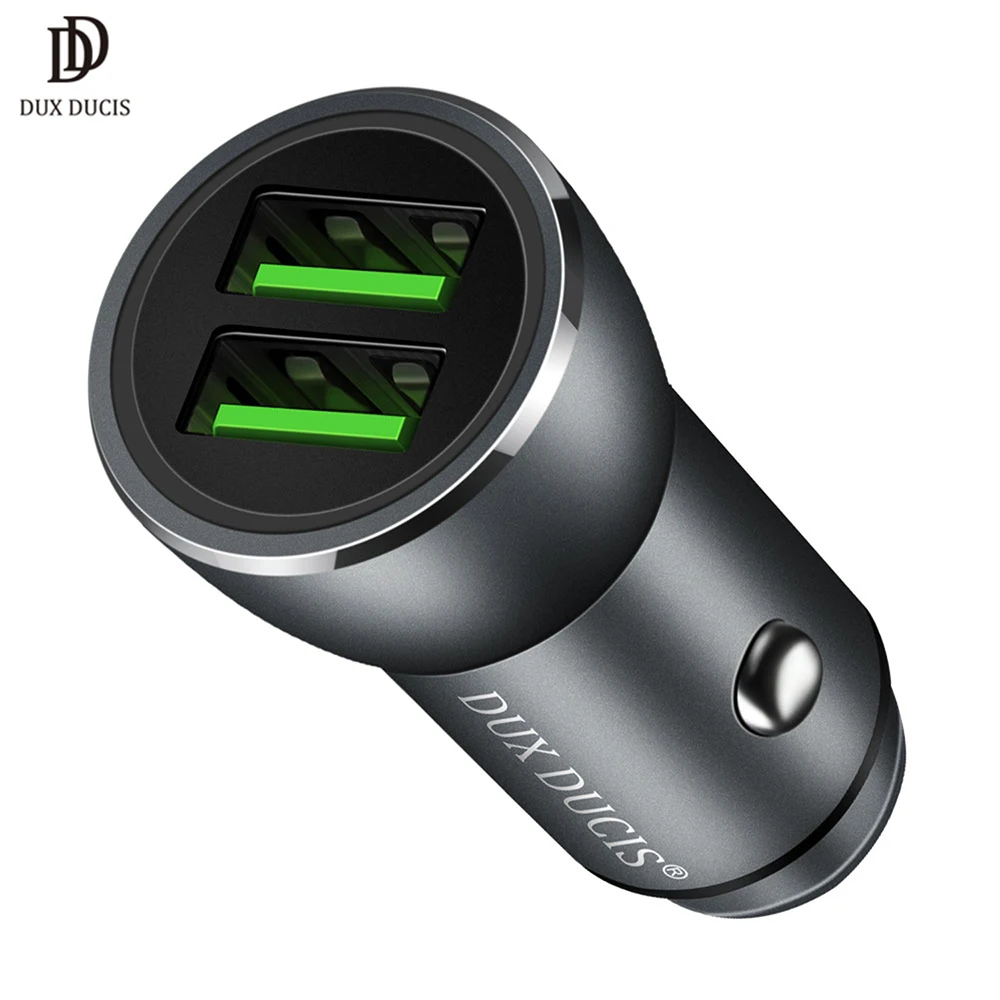 DUX DUCIS 36W Dual USB Car Charger for iPhone Samsung Xiaomi Quick Charge QC 3.0 Car-Charger Mobile Phone Fast Charger Adapter 