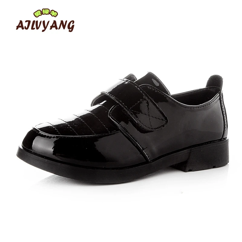Acheter Garçons Formelle Chaussures En Cuir Enfants Performance Noir Blanc Chaussures Enfants Casual Crochet En Cuir Chaussures C154