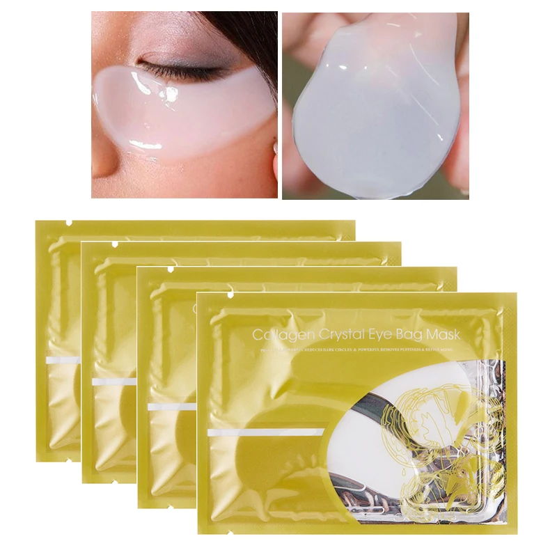 

Putimi 5pair=10pcs Crystal Collagen Eye Mask Dark Circles Anti Aging Anti Puffiness Eye Patches Under the Eyes Care Face Mask