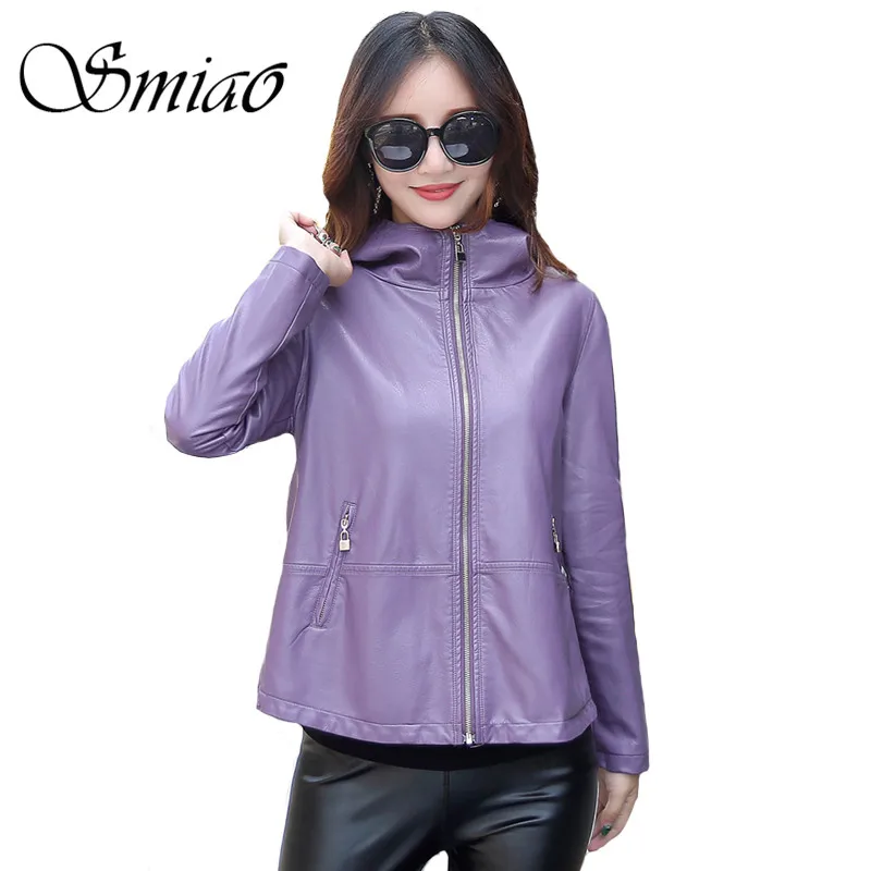 Aliexpress.com : Buy Smiao 2018 Autumn PU Leather Jacket