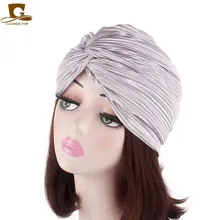 Новинка, роскошная женская повязка на голову из мягкого полиэстера с оборками, заколка для волос, кепка chemo, аксессуары для волос, бандана, хиджаб