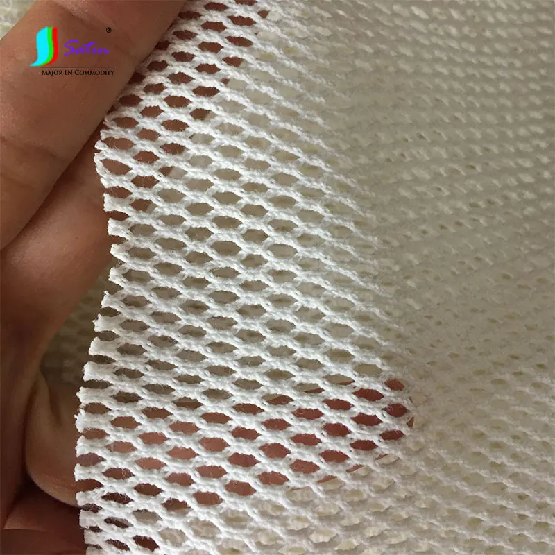 

White Pure Cotton Hexagon Hole Mesh Fabric,DIY Bag,Clothes Material Skin Friendly Cotton White Mesh Cloth S0626L