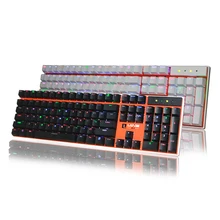Customizable Backlight Mechanical Keyboard 87/104 Keys Black/White/Blue/Red Switch Computer Gaming Wired USB Keyboard for Gamer