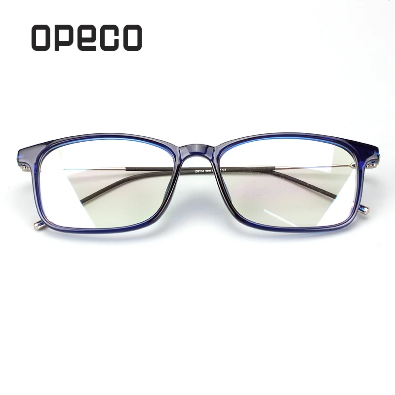 Opeco men's TR90 eyewear including prescription Lenses RX eyeglasses light weight frame RX recipe male spectacles D9114