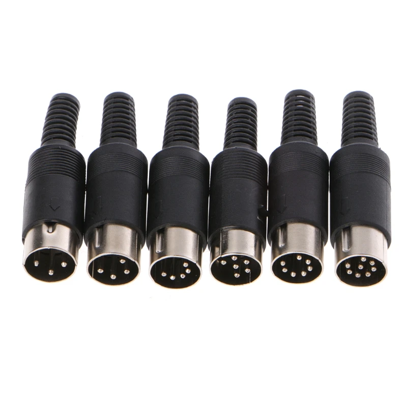 

High quality 2019 New Male DIN Plug Socket Connector 3/4/5/6/7/8 PIN Chassis Cable Mount