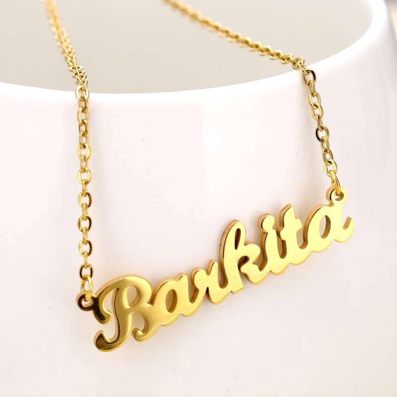 

Personalized Name Necklace Gold Color Stainless Steel Custom Necklaces Custom Name Necklace Personalized Name Pendants for Women